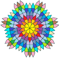 Pentagonal tiling with 7-fold rotational symmetry.png