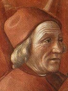 Marsilio Ficino from a fresco painted by Domenico Ghirlandaio in the Tornabuoni Chapel, Santa Maria Novella, Florence