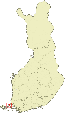 Location of Brändö in Finland