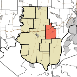 Location in Harrison County