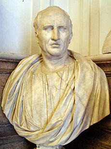 White marble bust