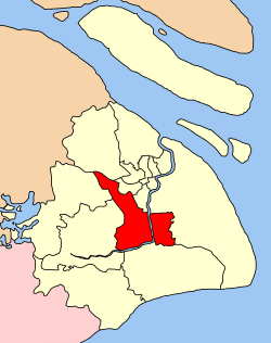 Location in Shanghai