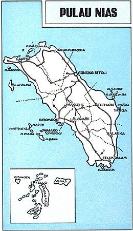 Map of Nias Island, Republik Indonesia, Propinsi Sumatera Utara, p495.jpg
