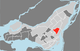 Le Plateau Mont-Royal's location in Montreal