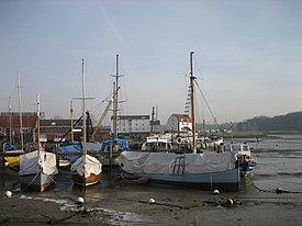 The harbour, with Woodbridge Tide Mill in the background