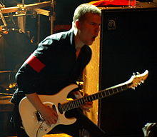 Amott performing with Arch Enemy in 2008