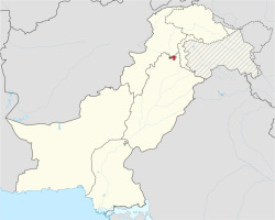 Location of Islamabad Capital Territory in Pakistan
