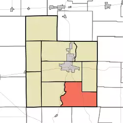 Location of Jackson Township in Fayette County