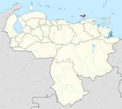 Location within Venezuela