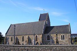 The church in Courvaudon
