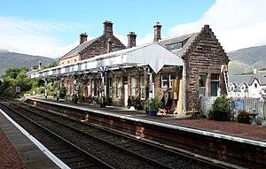 Dalmally Station, Oban Branch - view of station buildings, etc.jpg