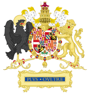 Full Ornamented Coat of Arms of Charles I of Spain (1516-1518).svg