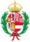 Coat of Arms of Margaret of Austria (1584-1611), Queen Consort of Spain.svg