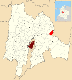 Location of the town and municipality of Manta in Cundinamarca Department