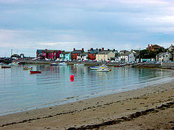 Brightly painted houses at Skerries harbour