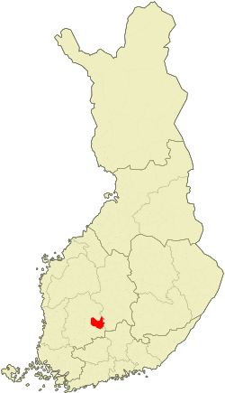 Location of Orivesi in Finland