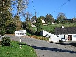 Signage on the approach to the village