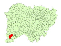 Location in Salamanca
