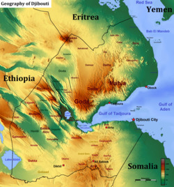 The geography of the Republic of Djibouti.png