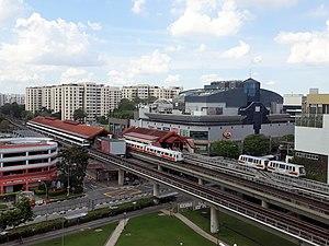 NS4 BP1 Choa Chu Kang Exterior with C151B, C151C and Bombardier C801A.jpg
