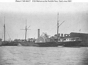 USS Malvern at the Norfolk Navy Yard in 1865.jpg
