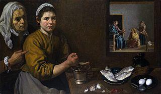 Cristo en casa de Marta y María, by Diego Velázquez.jpg