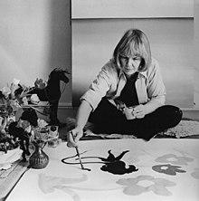 Maija Isola at work.jpg
