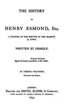 The History of Henry Esmond 1st ed.jpg