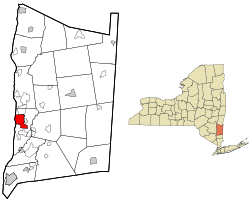 Location of Poughkeepsie, New York
