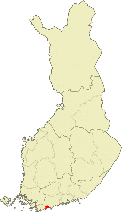 Location of Ingå in Finland