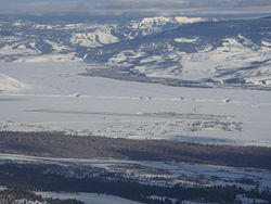 Jackson Hole Airport as seen from the aerial tram at Jackson Hole ski resort.jpg