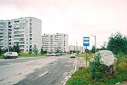 Kalevala Street in Kostomuksha