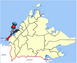 Location of Kuala Penyu Town