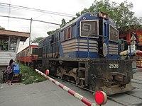 PNR Kiha 52 (ex-JR) train (Anonas Street, Santa Mesa, Manila)(2017-07-12) 2.jpg