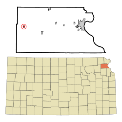 Location within Atchison County and Kansas