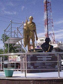 Mahatma Gandhi statue in Jammalamadugu