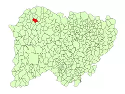 Location in Salamanca