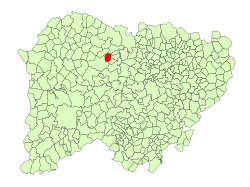Location in Salamanca
