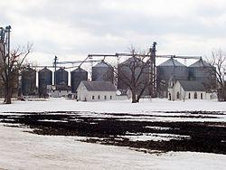 The community of Tenney, viewed from the northeast