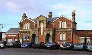 Dovercourt station forecourt 2012.JPG