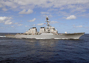USS Stout (DDG-55) underway, Atlantic Ocean, 26 September 2010
