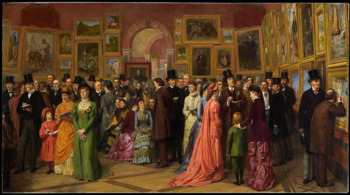 William Powell Frith - 'A Private View at the Royal Academy, 1881' (Martin Beisly Fine Art).webp