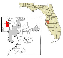 Location in Hillsborough County and the state of Florida