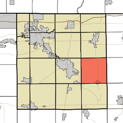 Location of Clinton Township in Elkhart County