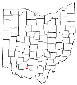 Location of Sinking Spring, Ohio