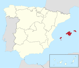 Map of the Balearic Islands