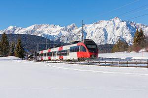ÖBB 4024-076 near Seefeld in Tirol, Mittenwaldbahn, 20.02.2017.jpg