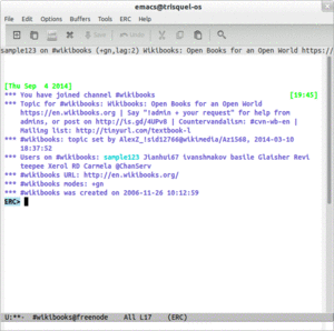 ERC running on GNU Emacs 24.3