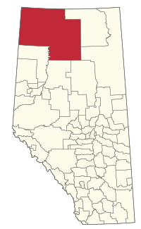 Location within Alberta