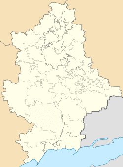 Sviatohirsk is located in Donetsk Oblast